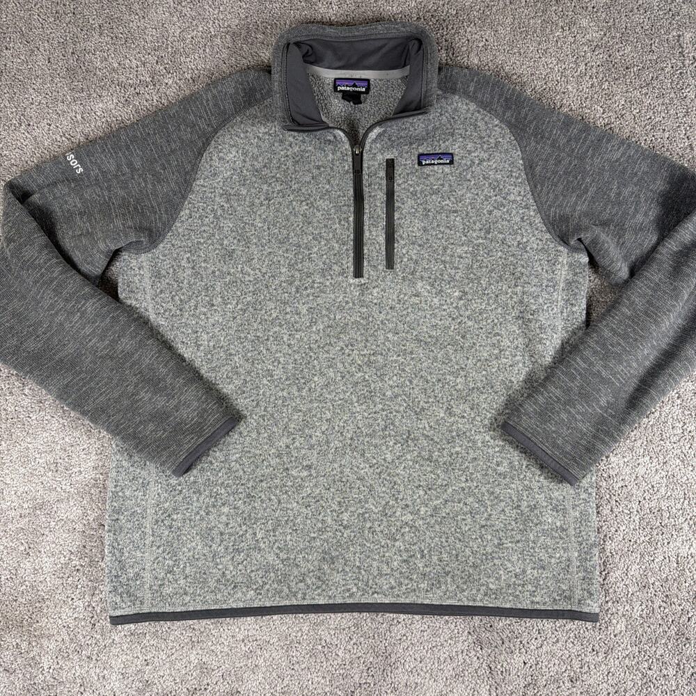 Patagonia Better Sweater Men XL Forge Gray 1/4 Zip Pullover Gorpcore Hiking Tech
